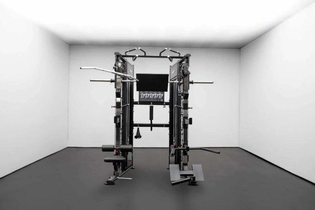 BodyKore MX1162 Universal Trainer three-quarter angle view