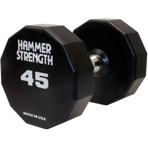 Hammer Strength 12-Sided Urethane Dumbbells commercial dumbbell