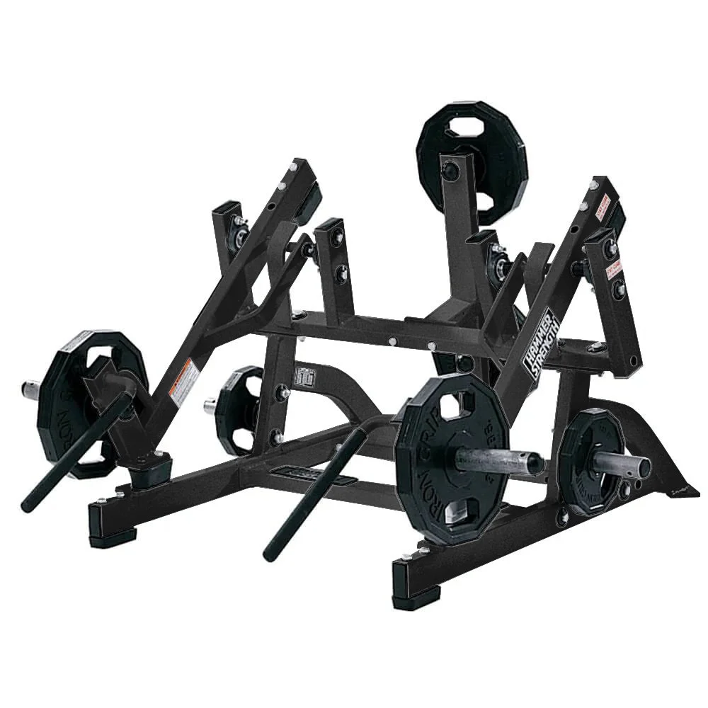 Hammer Strength Ground Base® Squat / High Pull plate-loaded commercial strength machine