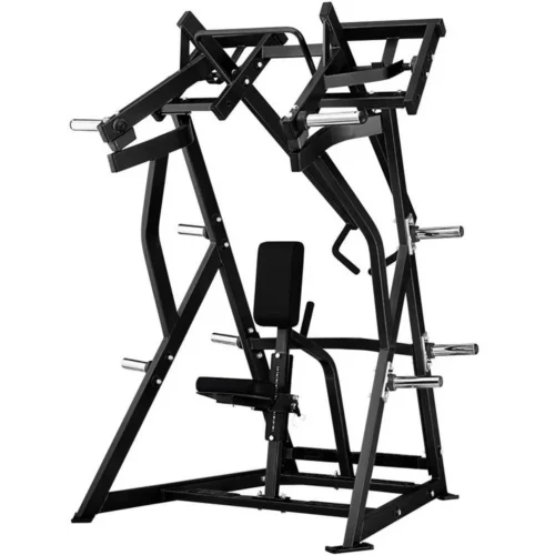 Hammer Strength Plate-Loaded Iso-Lateral D.Y. Row, an iso-lateral plate-loaded commercial strength machine