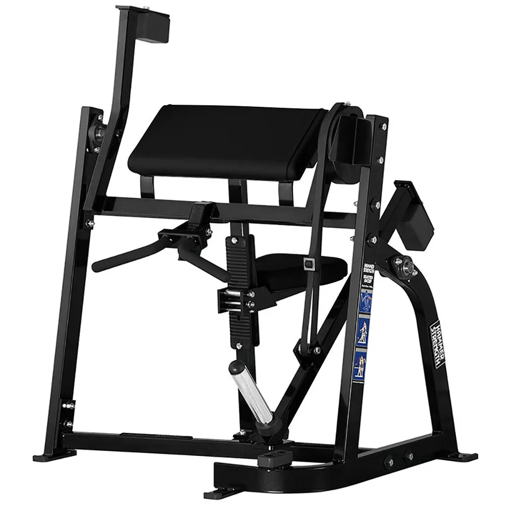 Hammer Strength Plate-Loaded Seated Biceps plate-loaded commercial strength machine