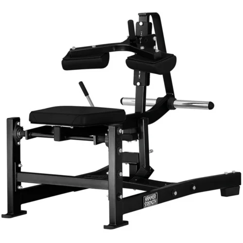 Hammer Strength Plate-Loaded Seated Calf Raise plate-loaded commercial strength machine