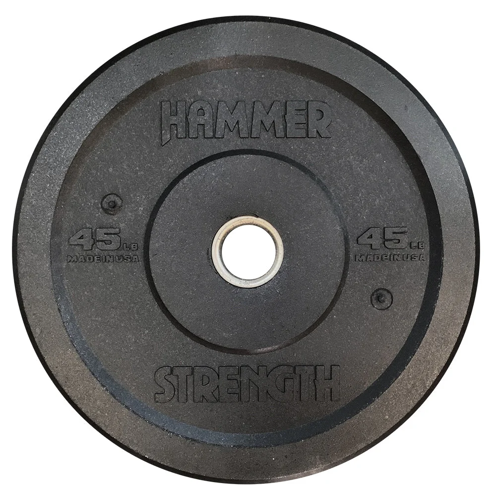 Hammer Strength Recycled Rubber Bumpers commercial plates