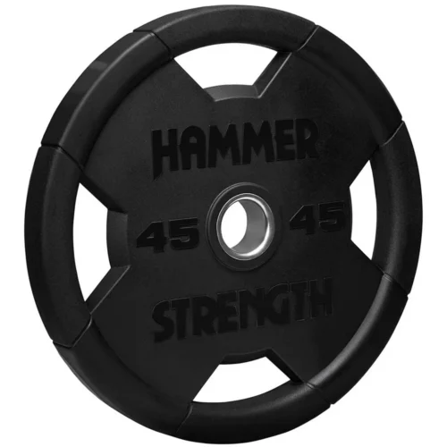 Hammer Strength Round Rubber Olympic Plates for plate-loaded strength equipment
