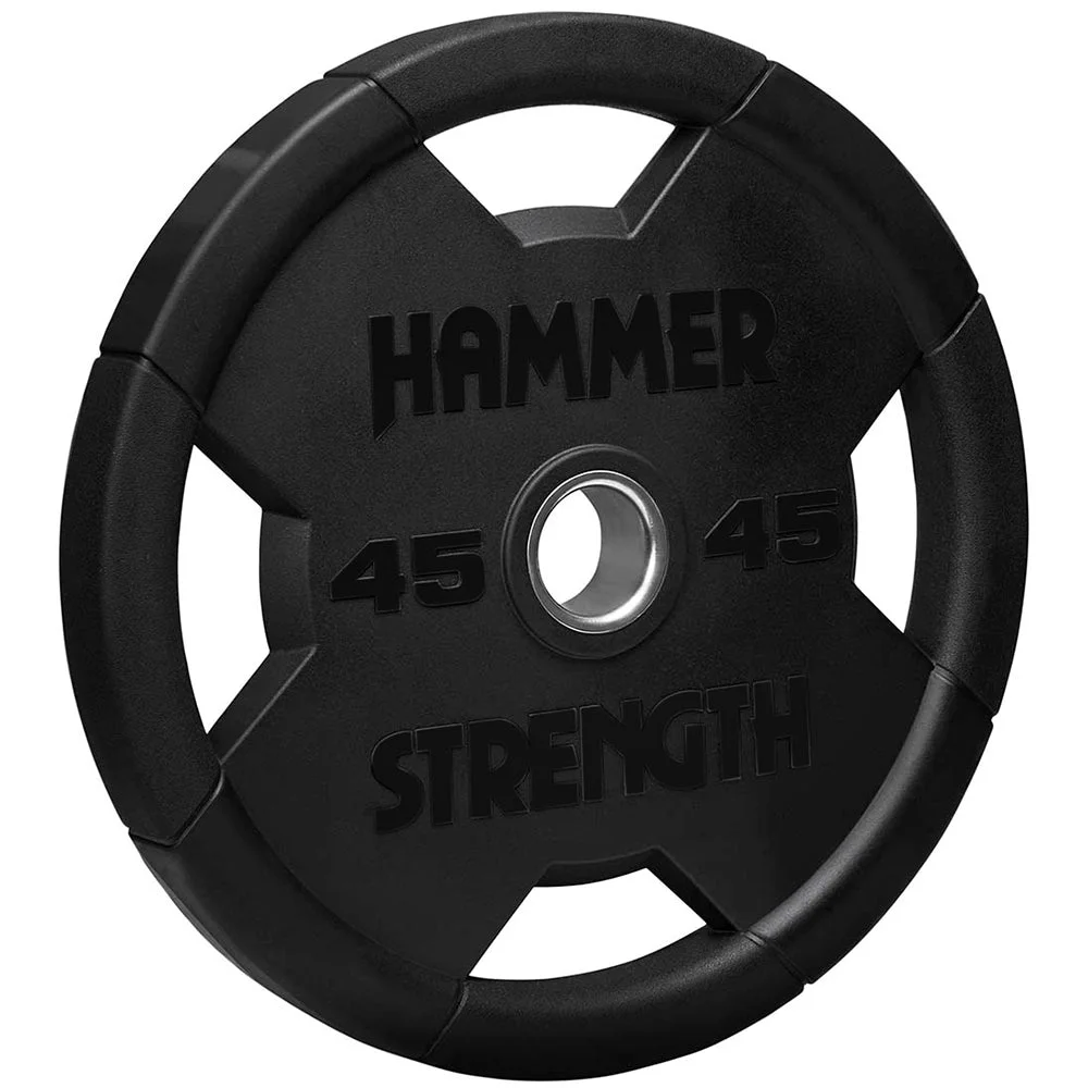 Hammer Strength Round Rubber Olympic Plates for plate-loaded strength equipment
