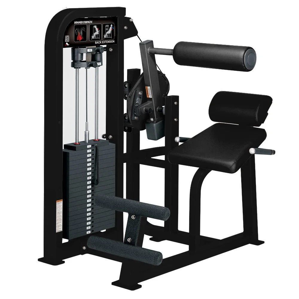 Hammer Strength Select Back Extension commercial selectorized strength machine