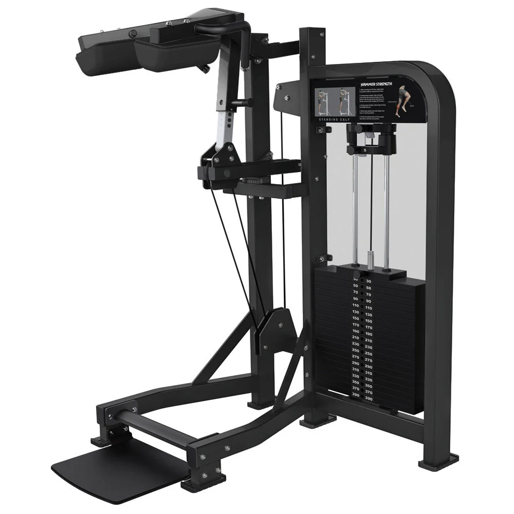 Hammer Strength Select Standing Calf commercial selectorized strength machine