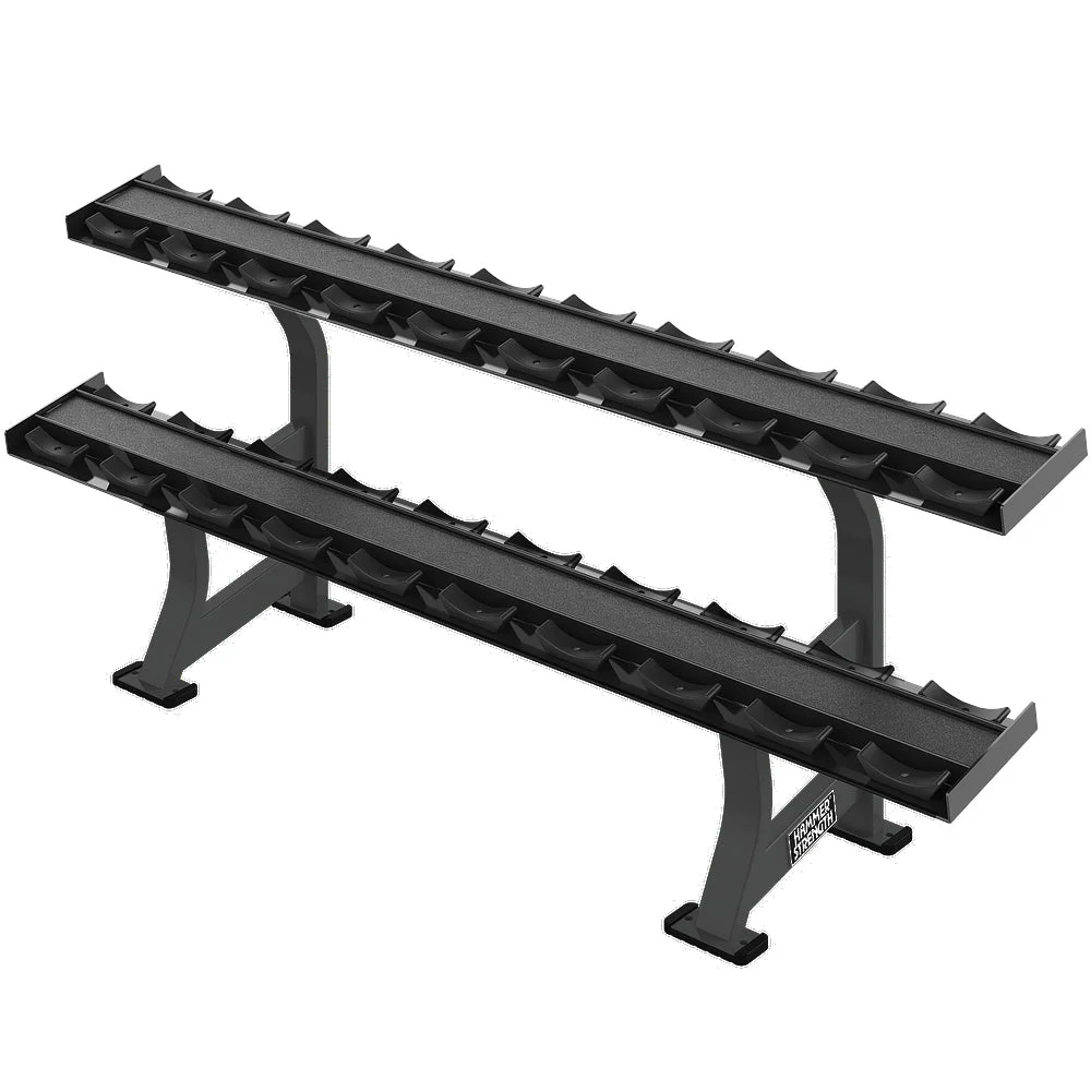 Hammer Strength Two Tier Dumbbell Rack commercial strength equipment