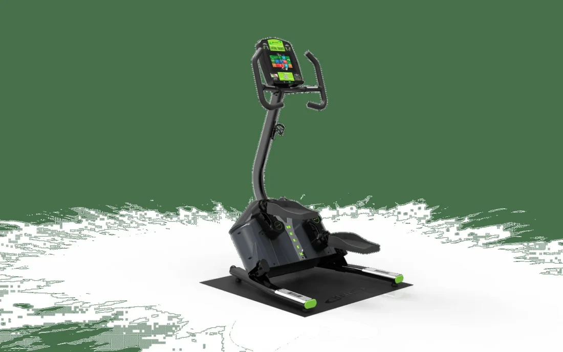 Helix lateral trainer positioned on the Helix custom floor mat
