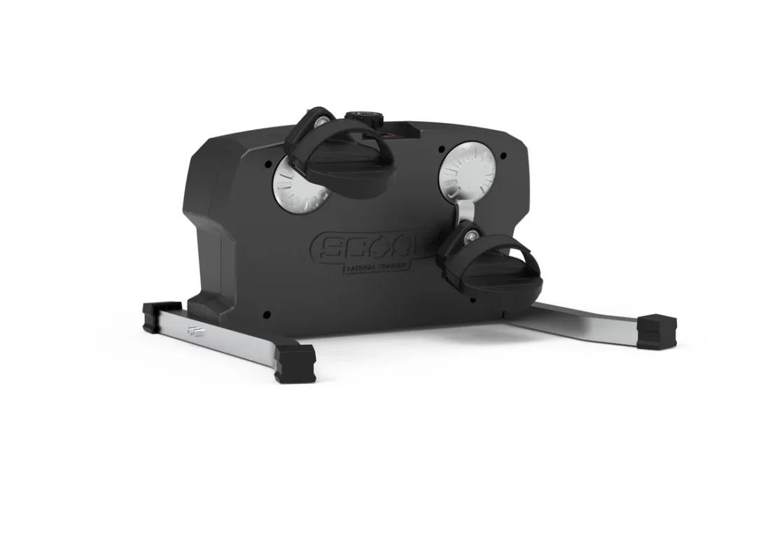 Helix TheraScoop SC300 seated lateral elliptical pedaler, three-quarter view