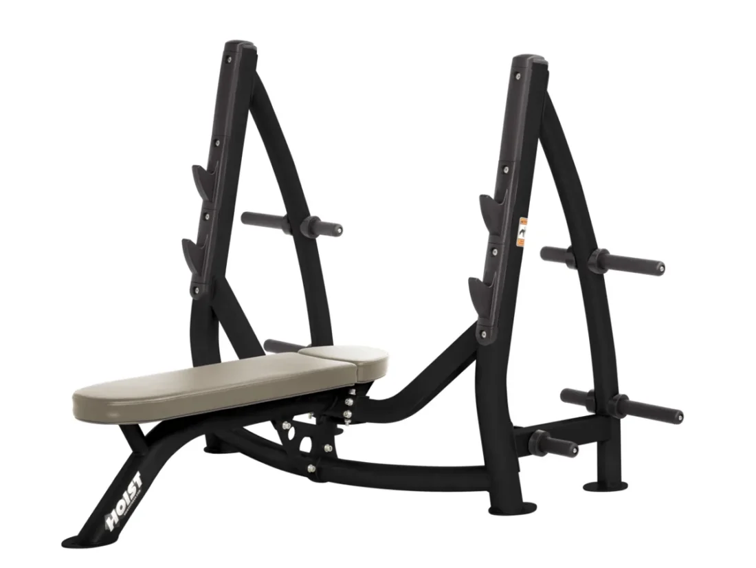 HOIST CF-3170A commercial freeweight olympic flat bench with storage