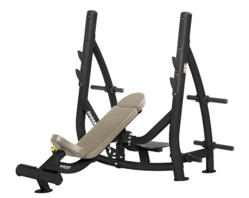 HOIST CF-3172A commercial freeweight olympic incline bench with storage