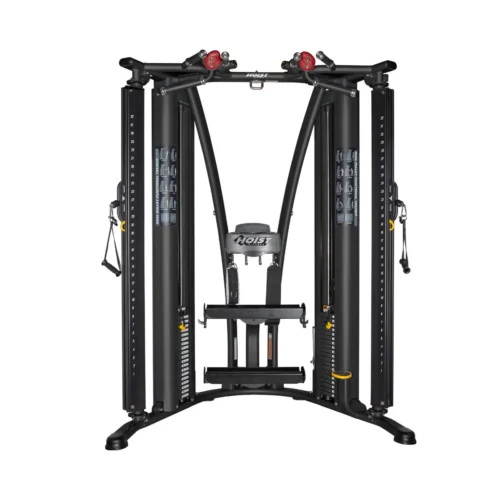 HOIST HD-3000EZG Dual Pulley Functional Trainer commercial cable machine in matte black