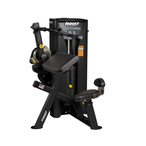 HOIST HD-3100 Preacher Curl and Triceps Extension dual-function strength machine in matte black