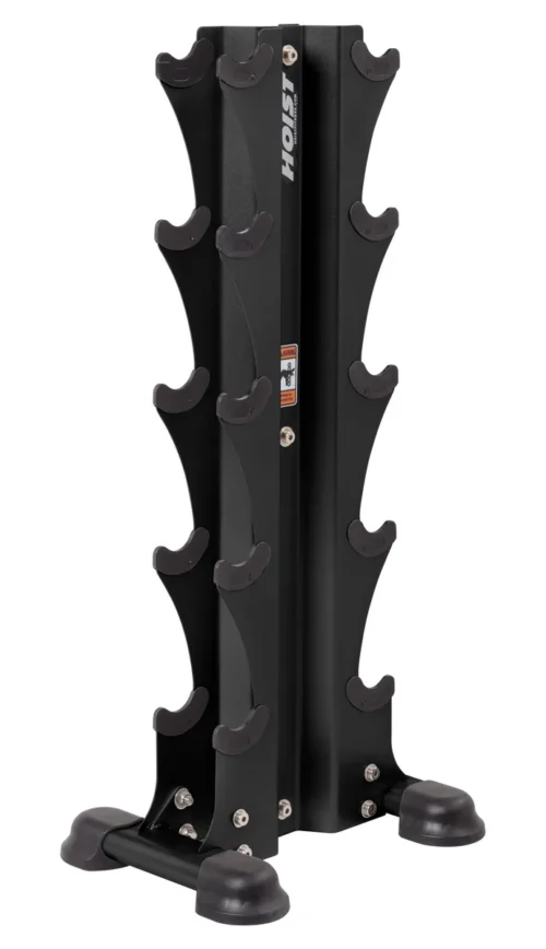 HOIST Fitness HF-5459 5-Pair Vertical Dumbbell Rack at First Place Fitness Equipment