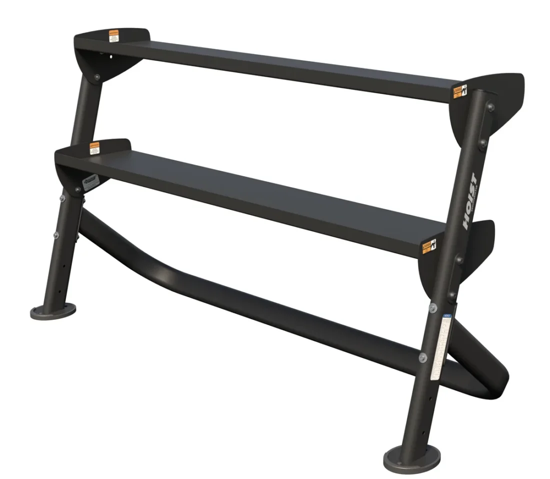 HOIST Fitness HF-5461-60 60" Horizontal Dumbbell Rack at First Place Fitness Equipment