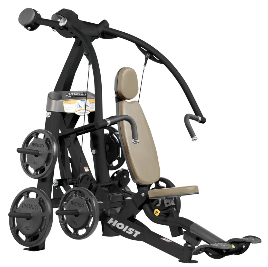 HOIST RPL-5301A Chest Press, a black plate-loaded ROC-IT strength machine with ROX dynamic seat