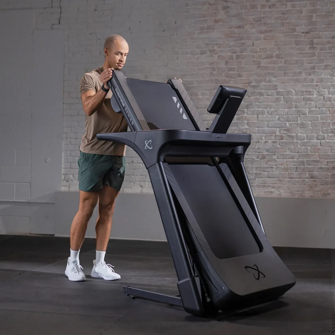 Inspire Series T4s treadmill – 10-inch touchscreen, 3.0 HP brushless motor, 20 by 55 inch deck