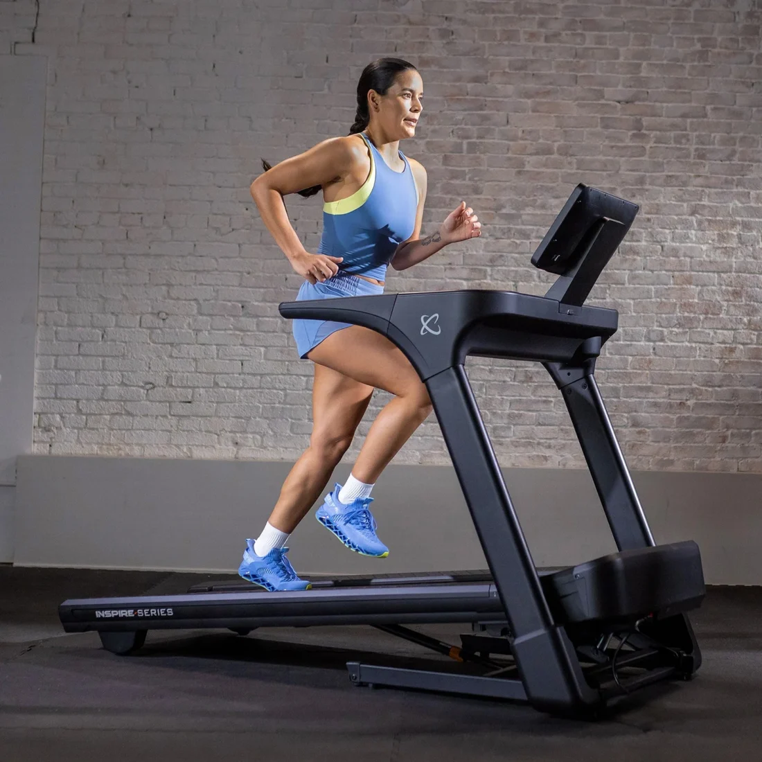 Inspire Series T5 treadmill – 4.0 HP brushless motor, 20 by 60 inch deck, 15 inch LED console