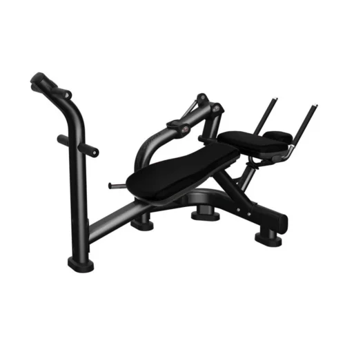 Life Fitness Ab Crunch Bench, charcoal and black commercial strength bench