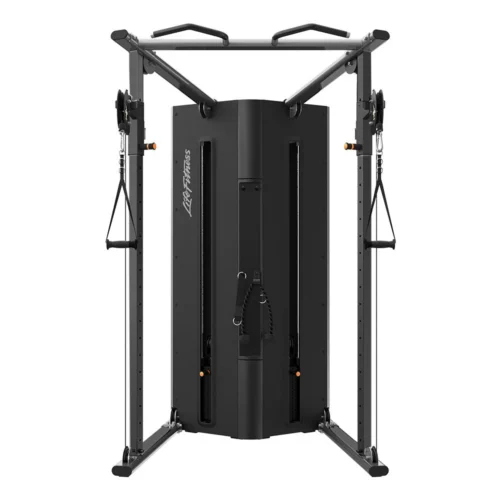 Life Fitness Axiom Dual Adjustable Pulley commercial selectorized strength machine, front view