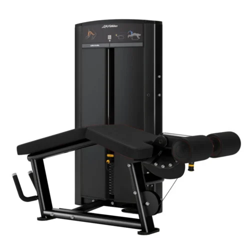 Life Fitness Axiom Series Leg Curl commercial selectorized strength machine, front view