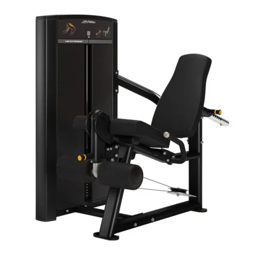 Life Fitness Axiom Series Leg Extension commercial selectorized strength machine, front view