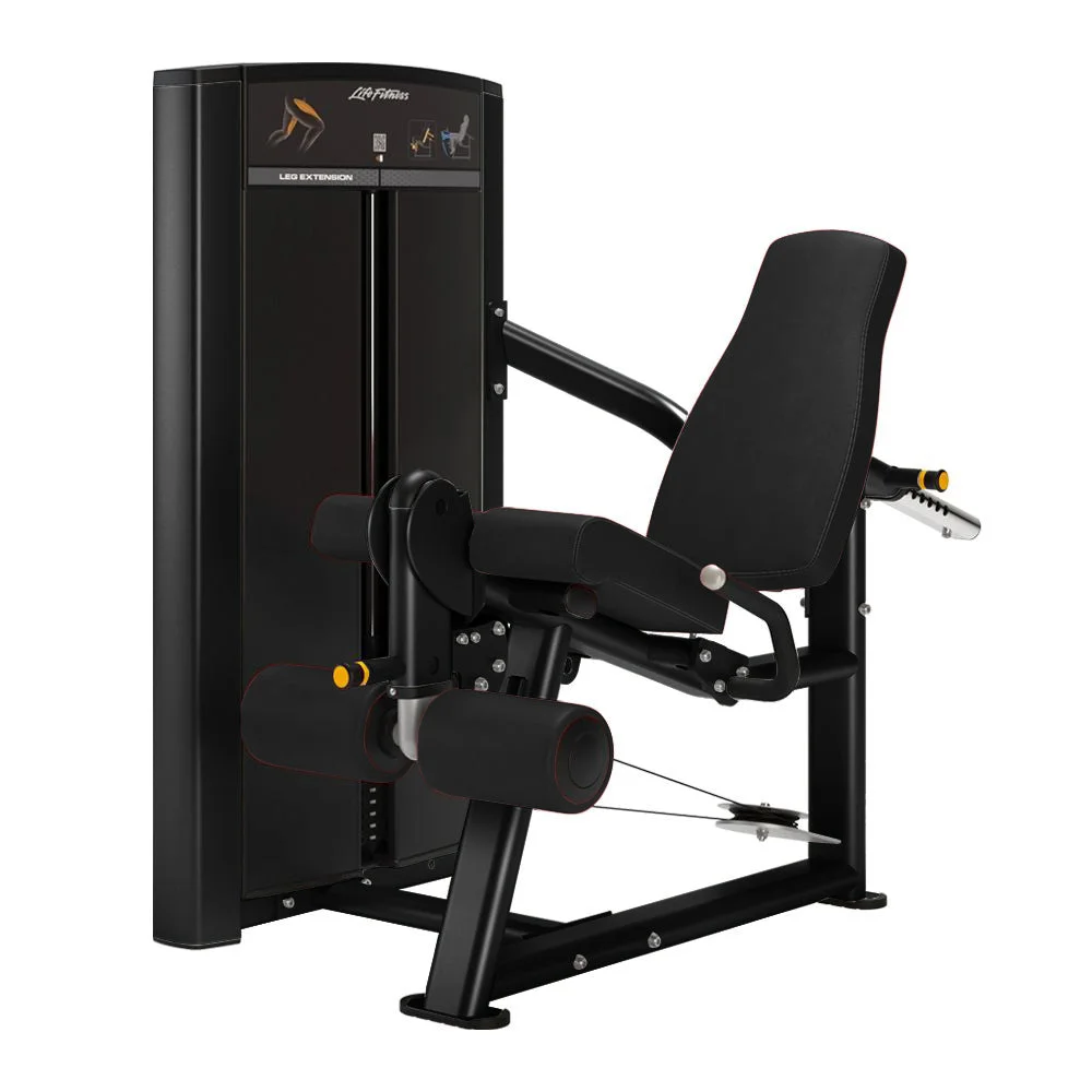 Life Fitness Axiom Series Leg Extension commercial selectorized strength machine, front view