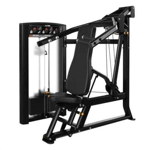Life Fitness Axiom Series Multi-Press commercial selectorized strength machine, front view