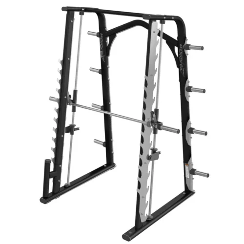Life Fitness Axiom Series Smith Rack commercial selectorized strength machine, front view