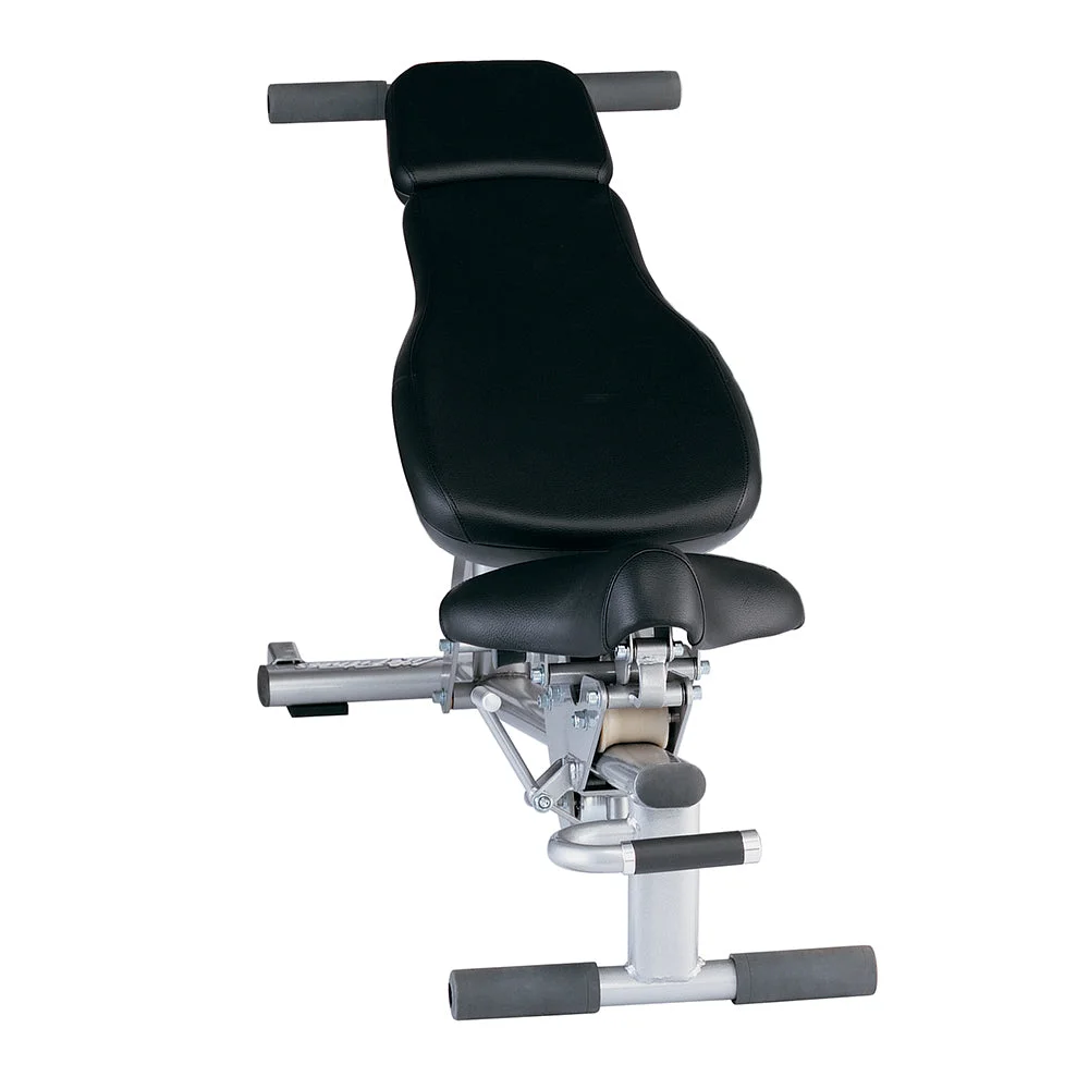 Life Fitness G7 Adjustable Bench, charcoal and black adjustable strength bench