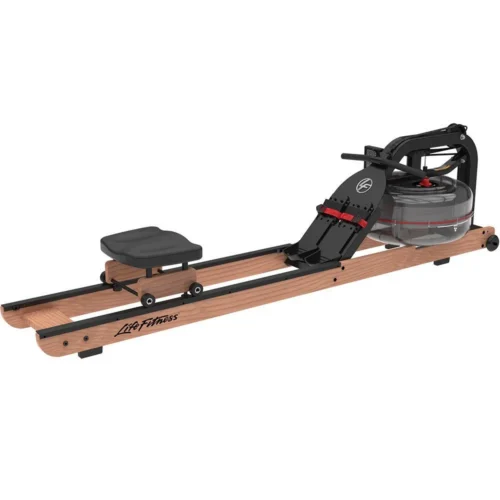 Life Fitness Row HX Trainer home rower, magnetic resistance, angled view