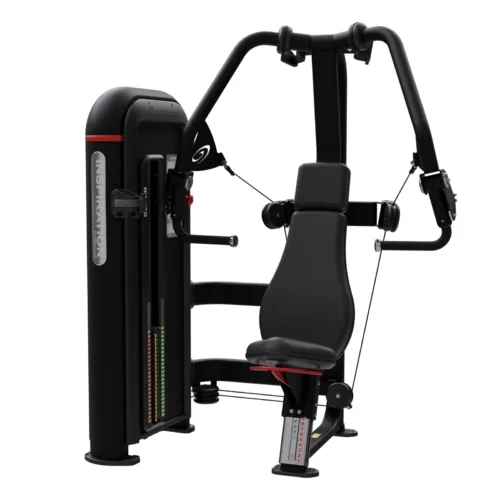 Nautilus Inspiration Chest Press selectorized strength machine, black, studio image