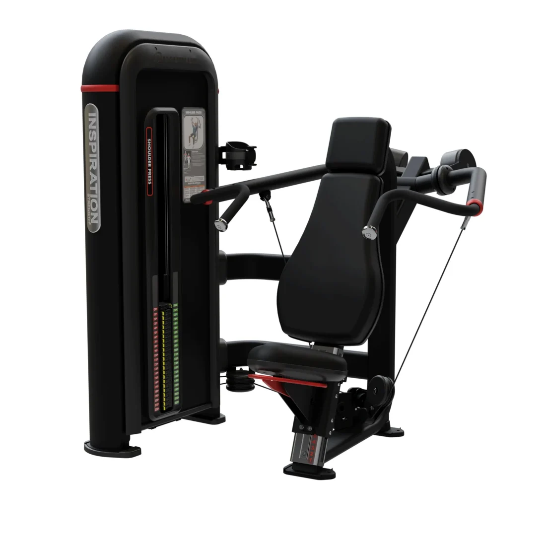 Nautilus Inspiration Shoulder Press commercial selectorized machine