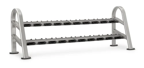 Nautilus 2-Shelf Dumbbell Rack (10-Pair) commercial strength equipment