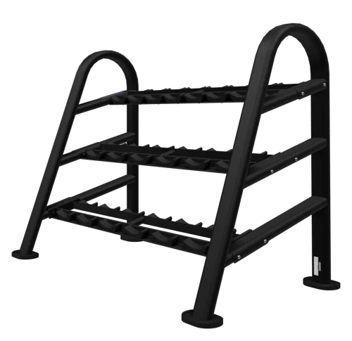 Nautilus 3-Shelf Dumbbell Rack (10-Pair) commercial strength equipment