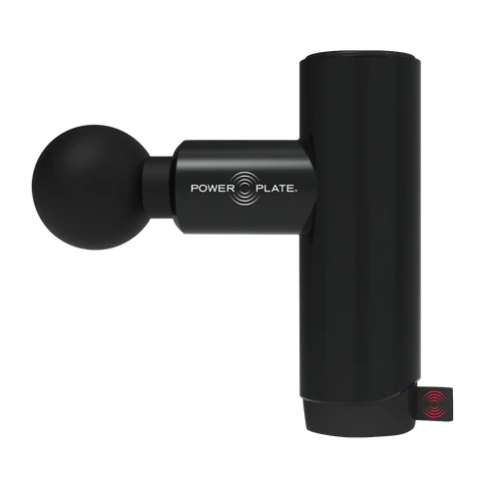 Power Plate Mini+ compact handheld percussion massager in black