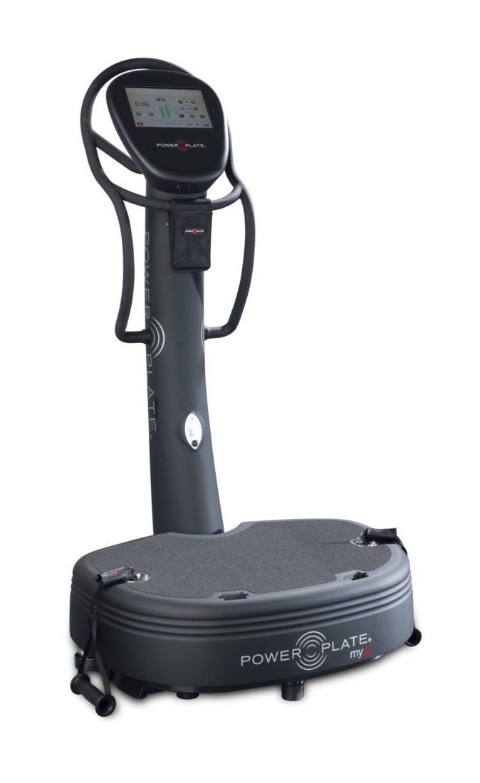Power Plate my8 whole body vibration platform three-quarter view