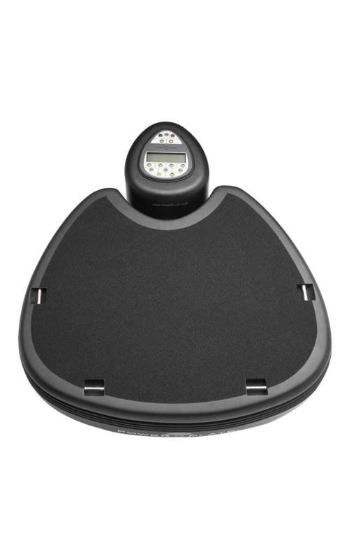 Power Plate pro5HP whole body vibration platform top view, matte black
