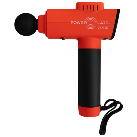 Power Plate Pulse 3.0 percussion massage gun in red