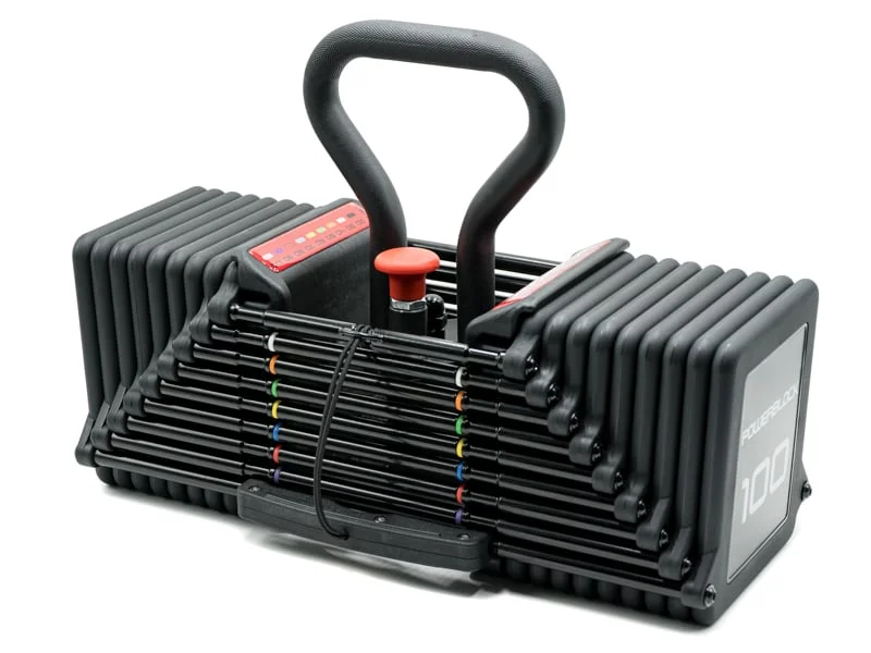 PowerBlock Pro 100 Kettlebell Handle detail - pro 100 kettlebell handle turned