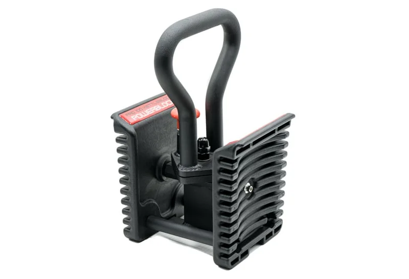 PowerBlock Pro 100 Kettlebell Handle on a white background