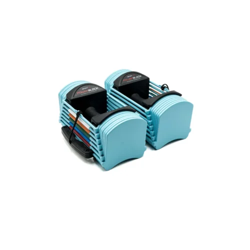 POWERBLOCK - Sport 24 Adjustable Dumbbells (Sky Blue)