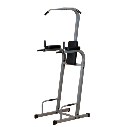 Powerline PVKC83X Vertical Knee Raise / Chin Dip - black finish unit