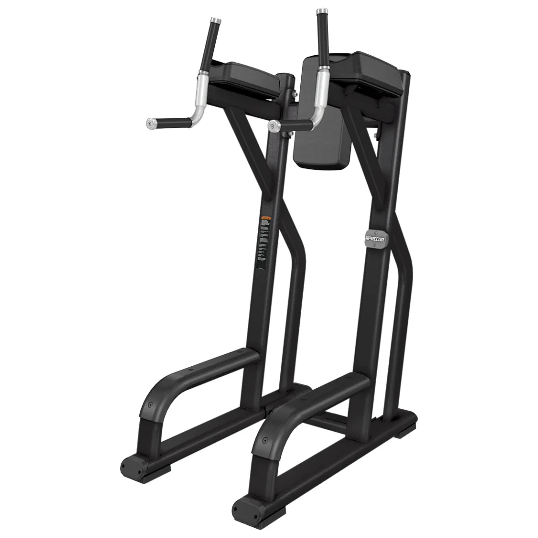 Precor DBR 702 Vertical Knee Up commercial gym equipment – manufacturer three-quarter studio render