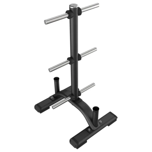 Precor DBR 816 Bumper Plate Tree commercial gym equipment – manufacturer three-quarter studio render