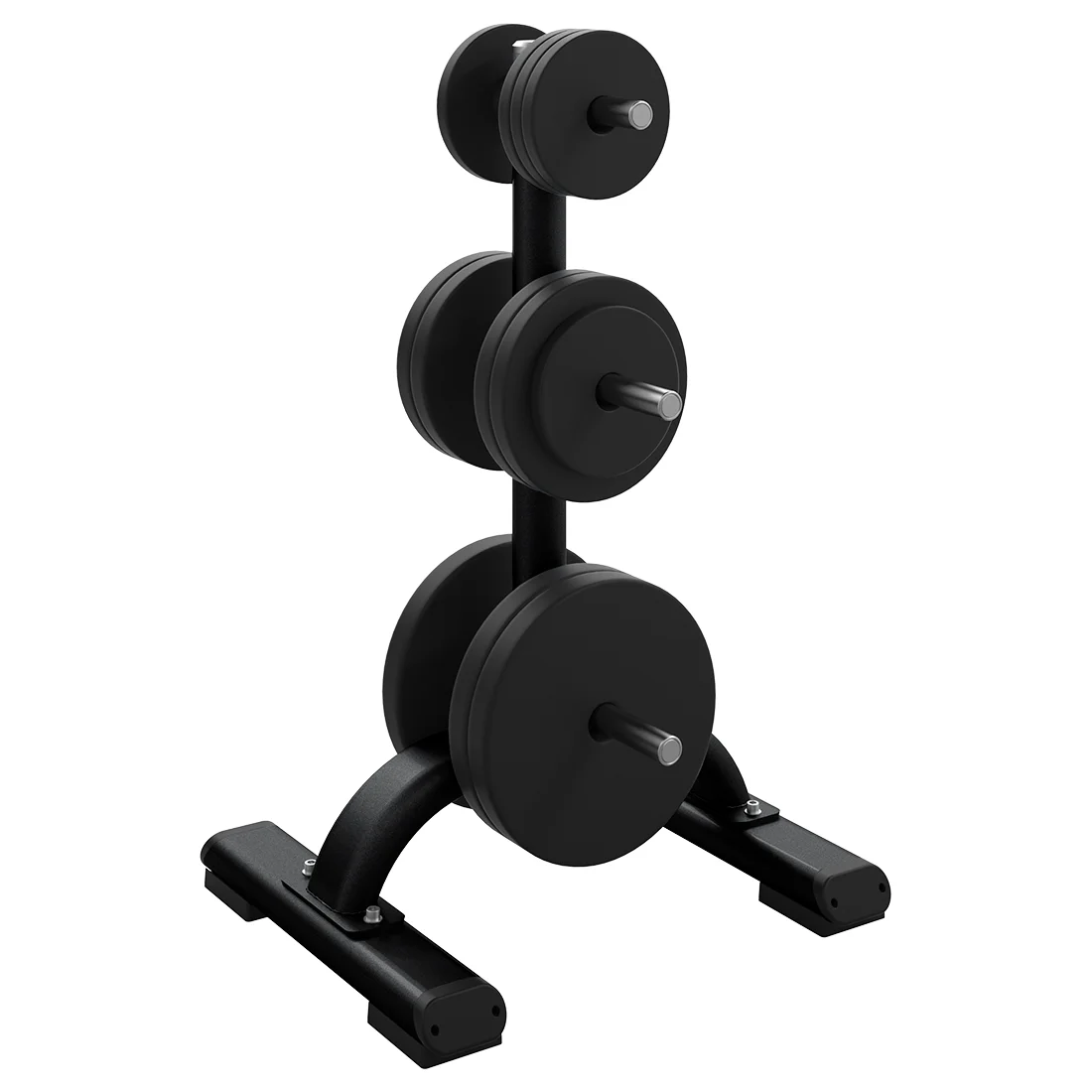 Precor DBR 817 Weight Plate Tree commercial gym equipment – manufacturer three-quarter studio render