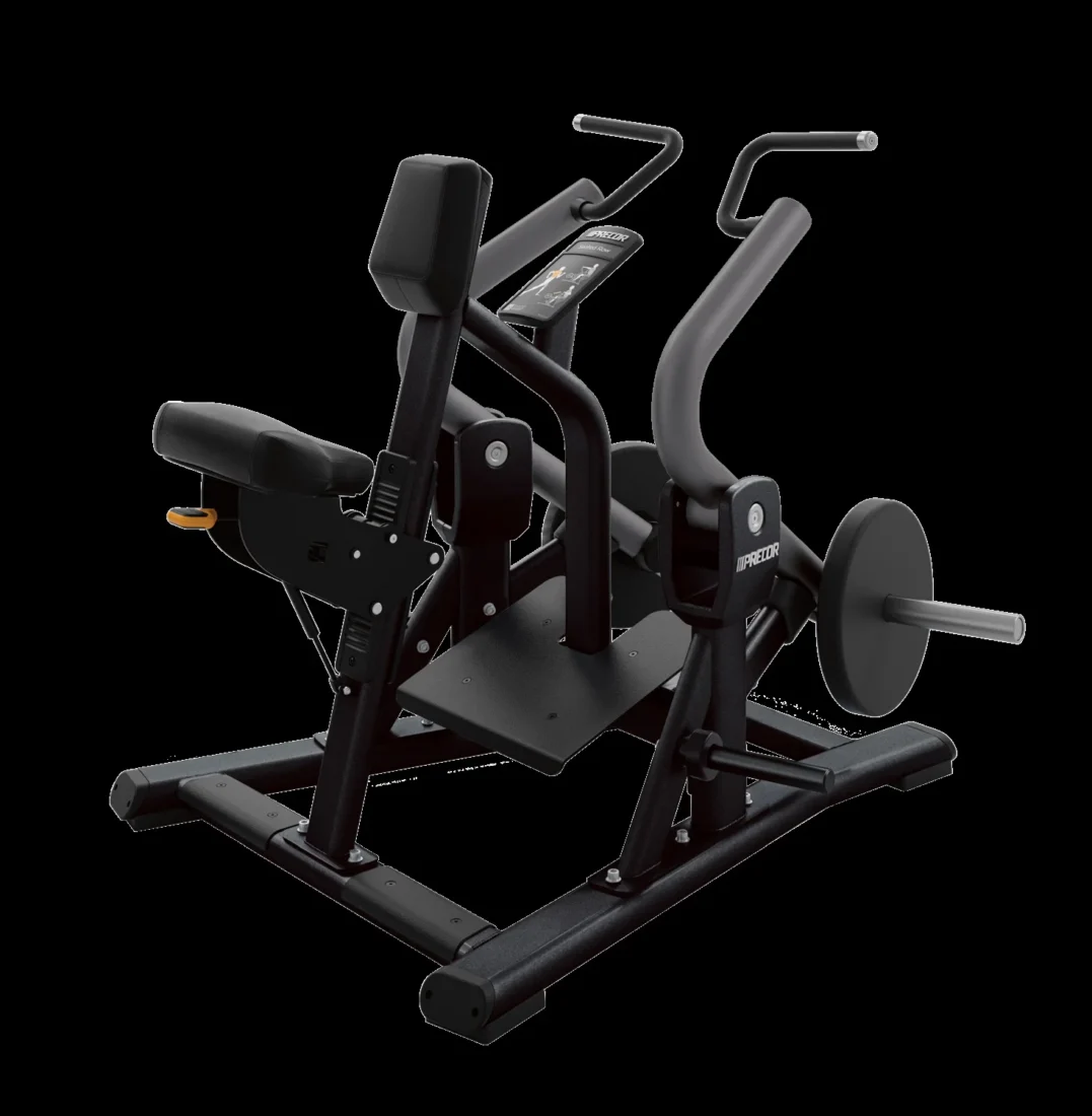 Precor DPL 309 Seated Row commercial strength machine – manufacturer front three-quarter render