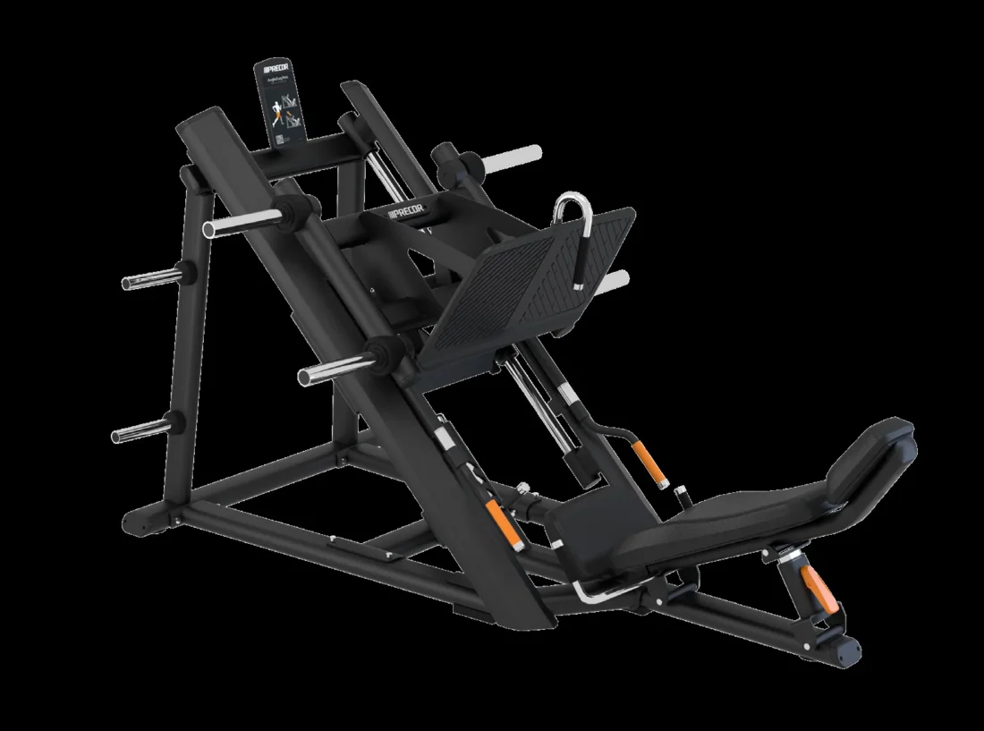 Precor DPL 601 Angled Leg Press commercial strength machine – manufacturer front three-quarter render