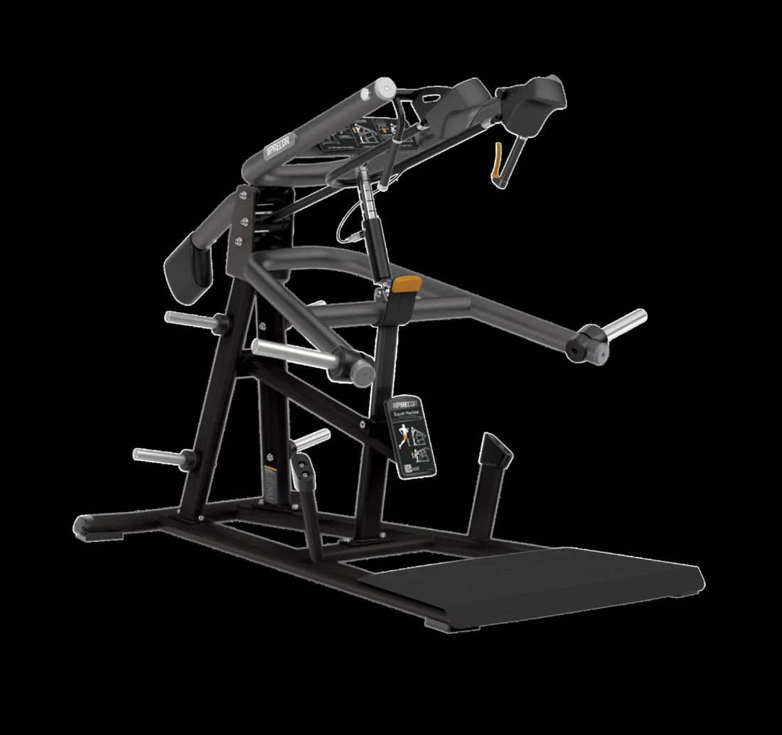 Precor DPL 624 Squat Machine commercial strength machine – manufacturer front three-quarter render